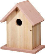 Houten vogelhuisje Decoris roze
