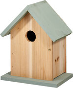 Houten vogelhuisje Decoris groen