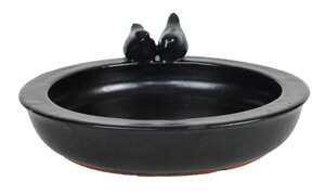 Vogelbad zwart