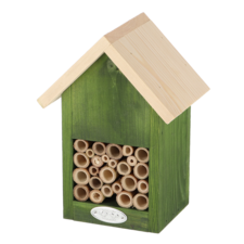 Insectenhuis voor bijen natuurtinten groen